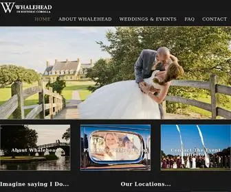 Whaleheadwedding.com(Whalehead Club) Screenshot