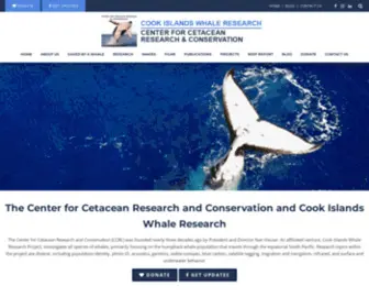 Whaleresearch.org(Centre for Cetacean Research & Conservation) Screenshot