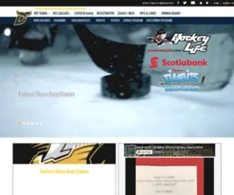 Whalers.org(Dartmouth Whalers Minor Hockey Association) Screenshot