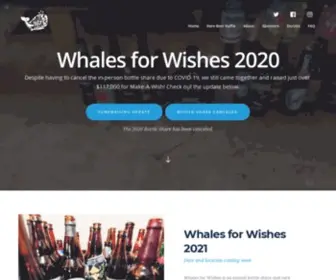 Whalesforwishes.com(Whales for Wishes) Screenshot