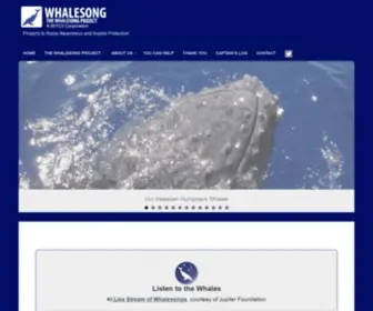 Whalesong.net(The Whalesong Project) Screenshot