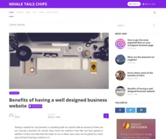 Whaletailschips.com(Whale Tails Chips) Screenshot