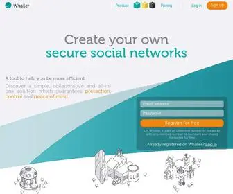 Whaller.com(Secure, customizable collaboration platform) Screenshot