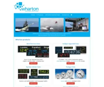 Wharton.co.uk(Digital Clocks and Time Zone Displays) Screenshot