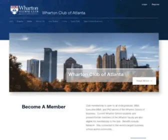 Whartonatlanta.com(Wharton Club of Atlanta) Screenshot