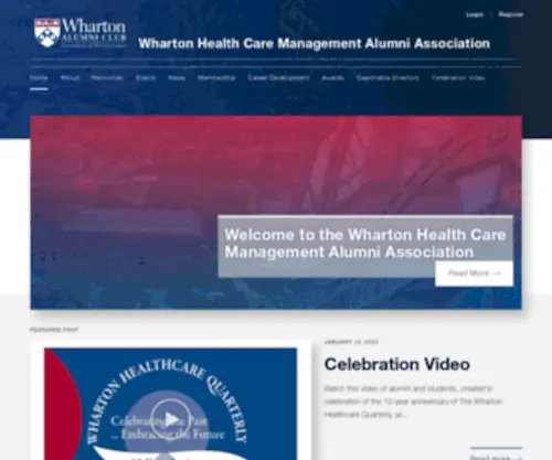 Whartonhealthcare.org(Wharton Health Care Management Alumni Association) Screenshot