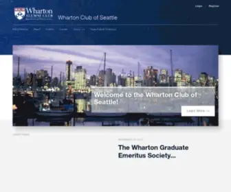 Whartonseattle.com(Wharton Club of Seattle) Screenshot