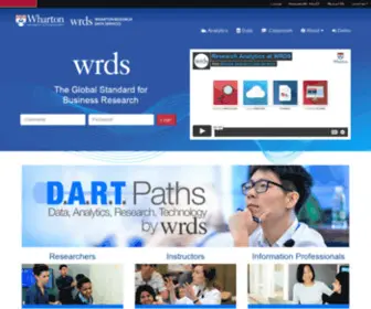 Whartonwrds.com(Wharton Research Data Services) Screenshot
