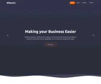 Whastic.com(Customised Solutions for your Business) Screenshot