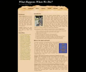 What-Happens-When-WE-Die.com(What happens when we die and what does the bible say the truth) Screenshot