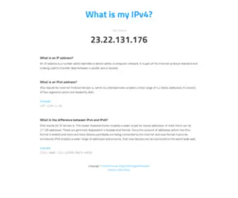 What-IS-MY-IPV4.com(Show IP address) Screenshot