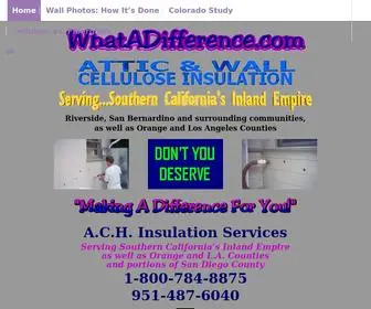 Whatadifference.com(Insulation Contractors Riverside CA) Screenshot