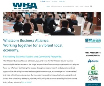 Whatcombusinessalliance.com(Whatcom Business Alliance) Screenshot