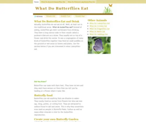 Whatdobutterflieseat.info(What Do Butterflies Eat) Screenshot