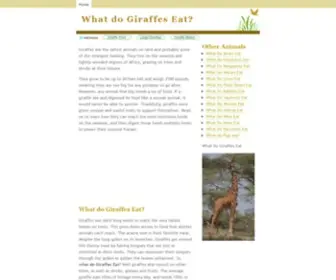 Whatdogiraffeseat.info(This website) Screenshot