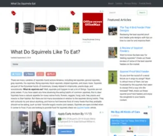 Whatdosquirrelseat.org(What our furry little friends find tasty) Screenshot