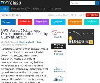 Whatech.com(Information Technology and Market Research News) Screenshot