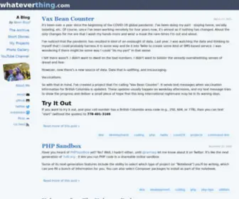 Whateverthing.com(Portfolio and Technology Blog) Screenshot