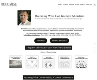 Whatgodintended.org(Becoming What God Intended Ministries) Screenshot