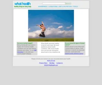 Whathealth.com(What Health) Screenshot