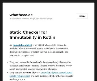 Whatheco.de(Discussions on software) Screenshot