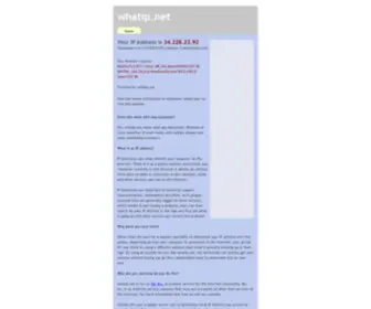 Whatip.net(Your IP is 82.192.95.118) Screenshot