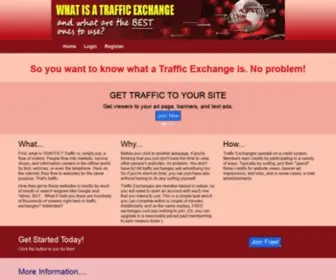 Whatisatrafficexchange.com(What Is A Traffic Exchange) Screenshot