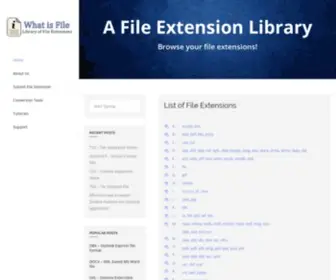 Whatisfile.com(Know what File Extension) Screenshot