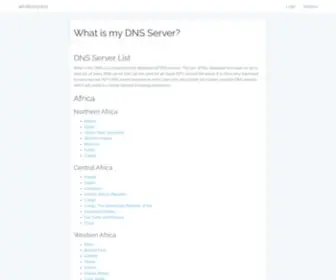 Whatismydns.net(DNS Checker) Screenshot