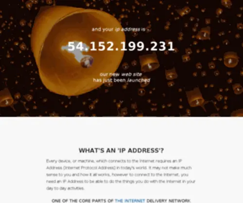 Whatismyip.co.uk(What is my ip address // the freshest and fastest website to display your public ip address) Screenshot