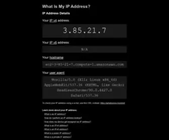 Whatismyip.host(Find and trace your IP (Internet Protocol)) Screenshot