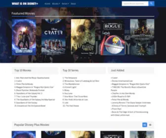 Whatisondisneyplus.com(What is on Disney Plus) Screenshot