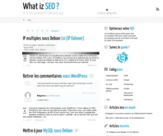 Whatizseo.com(Et si nous parlions SEO) Screenshot