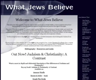 Whatjewsbelieve.org(Countering the common Christian Missionary Argument) Screenshot