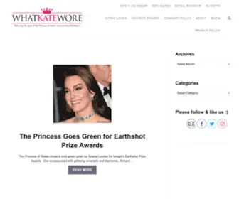 Whatkatewore.com(The go) Screenshot