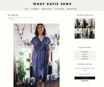 Whatkatiesews.net(What Katie Sews) Screenshot