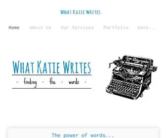 Whatkatiewrites.com(What Katie Writes) Screenshot