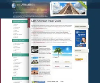 Whatlatinamerica.com(The Latin American Travel Guide) Screenshot