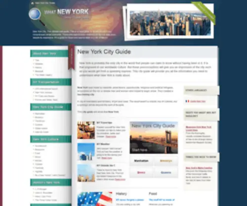 Whatnewyork.org(Your New York City Guide) Screenshot