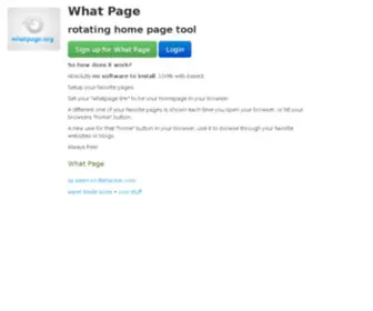 Whatpage.org(What page) Screenshot