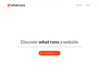 Whatruns.com(Explore the world of website technologies with . Identify content management systems (CMS)) Screenshot