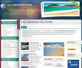 Whatsansebastian.com(San Sebastian Guide) Screenshot