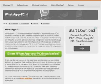 Whatsapp-PC.nl(Whatsapp PC) Screenshot