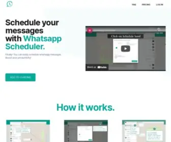 Whatsapp-Scheduler.com(Whatsapp scheduler) Screenshot