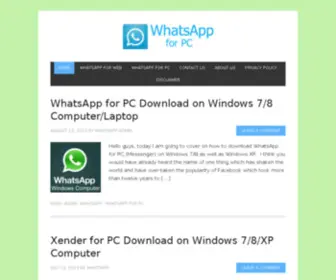 Whatsappforpcmi.com Screenshot