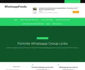 Whatsappfunda.com(Whatsapp group links) Screenshot