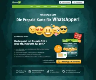 Whatsappsim.de(Die Prepaid) Screenshot