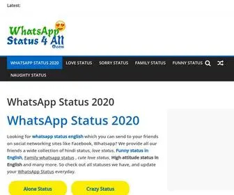 Whatsappstatus4ALL.com(Whatsapp status best 2020) Screenshot