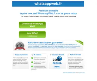 Whatsappweb.fr(Buy Now) Screenshot