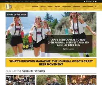 Whatsbrewing.ca(BC Craft Beer News & Events: What's Brewing Magazine) Screenshot